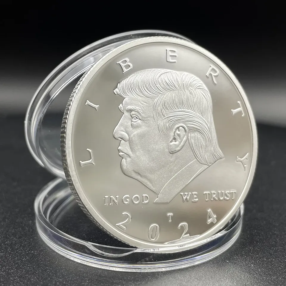 

Серебряная монета Liberty Trump 2024