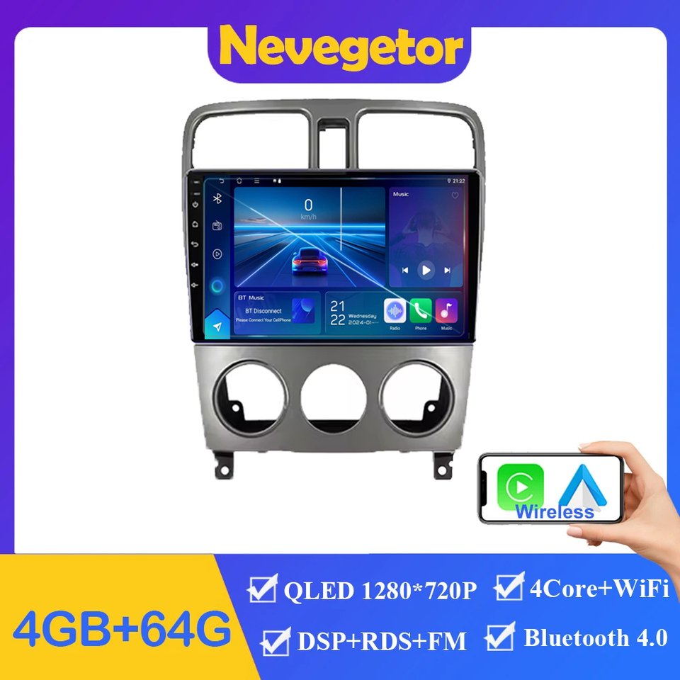 

Автомагнитола на Android для Subaru Forester, SG 2004-2008, навигация, GPS, стерео, Wi-Fi, мультимедиа, GPS для Carplay, 4G, 5GWifi