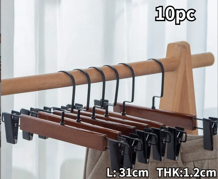 

Деревянные вешалки для брюк 10 шт.