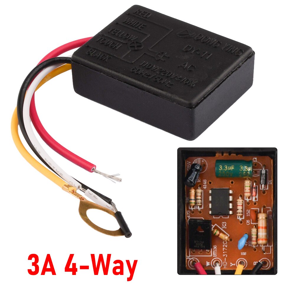 

Сенсорный сенсорный переключатель 3A 4Way 3A 1Way 1A 3Way 1A 1Way AC220V Настольный светильник Сенсорный датчик управления Диммер для лампочек Ремонт выключателя лампы