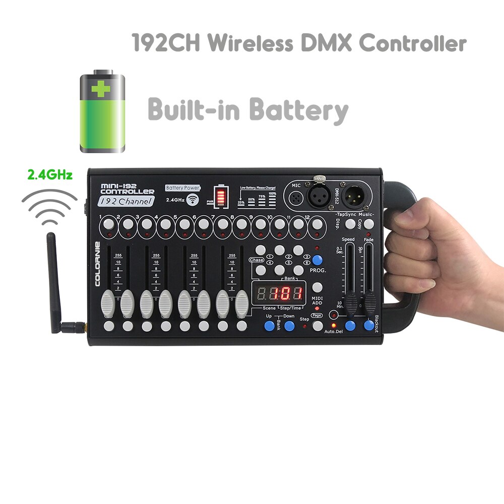 

COLORNIE Беспроводная DMX-консоль 192CH