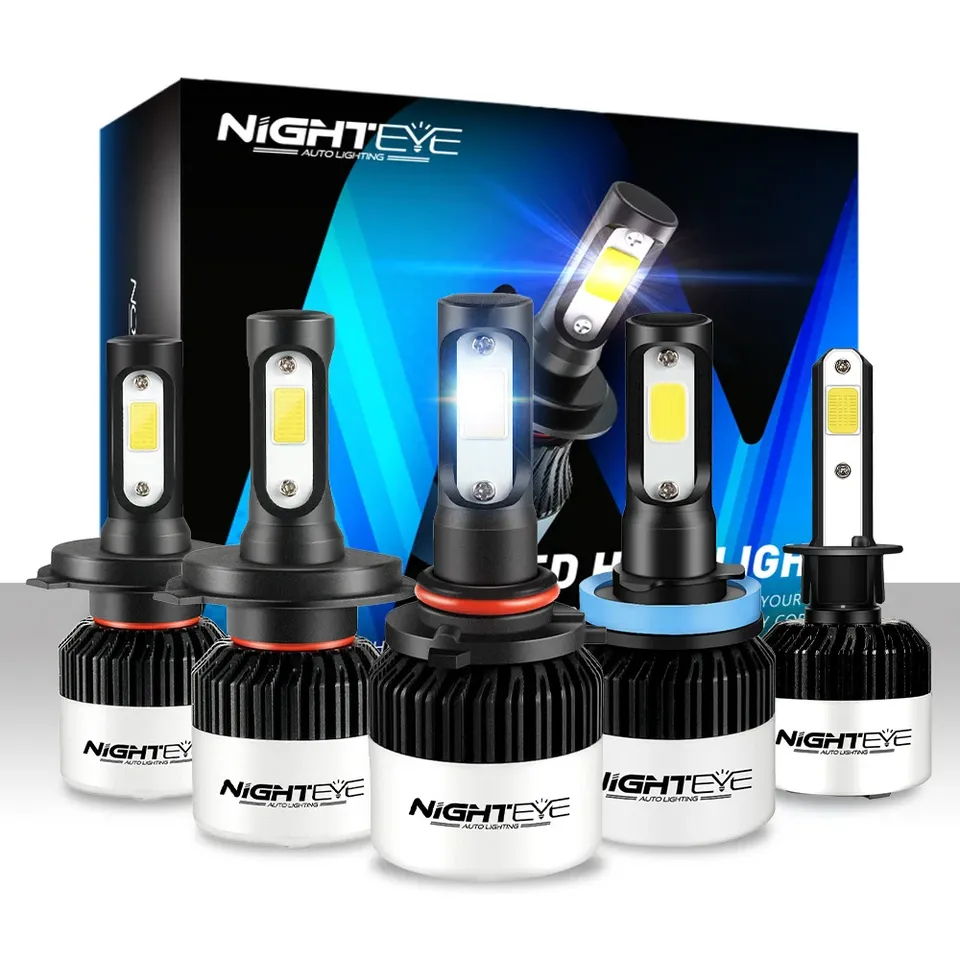 

NIGHTEYE Супер Яркие Светодиодные Автомобильные Фары H7/H4/H8/H9/H11 HB3/9005 HB4/9006 72 Вт 9000LM 6500K Универсальные Автом...
