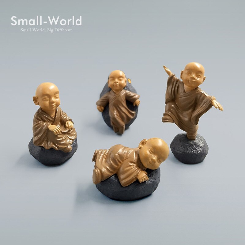 

Миниатюрные фигурки монахов SIBAOLU из смолы, набор из 4 штук
