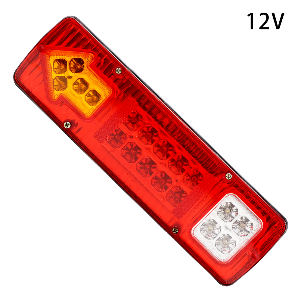 

Водонепроницаемый 12 В 24 В для прицепа, грузовика, лодки, грузовика, фонари заднего хода, индикаторная лампа, 19 светодиодных задних фонарей, указатель поворота, стоп-сигналы