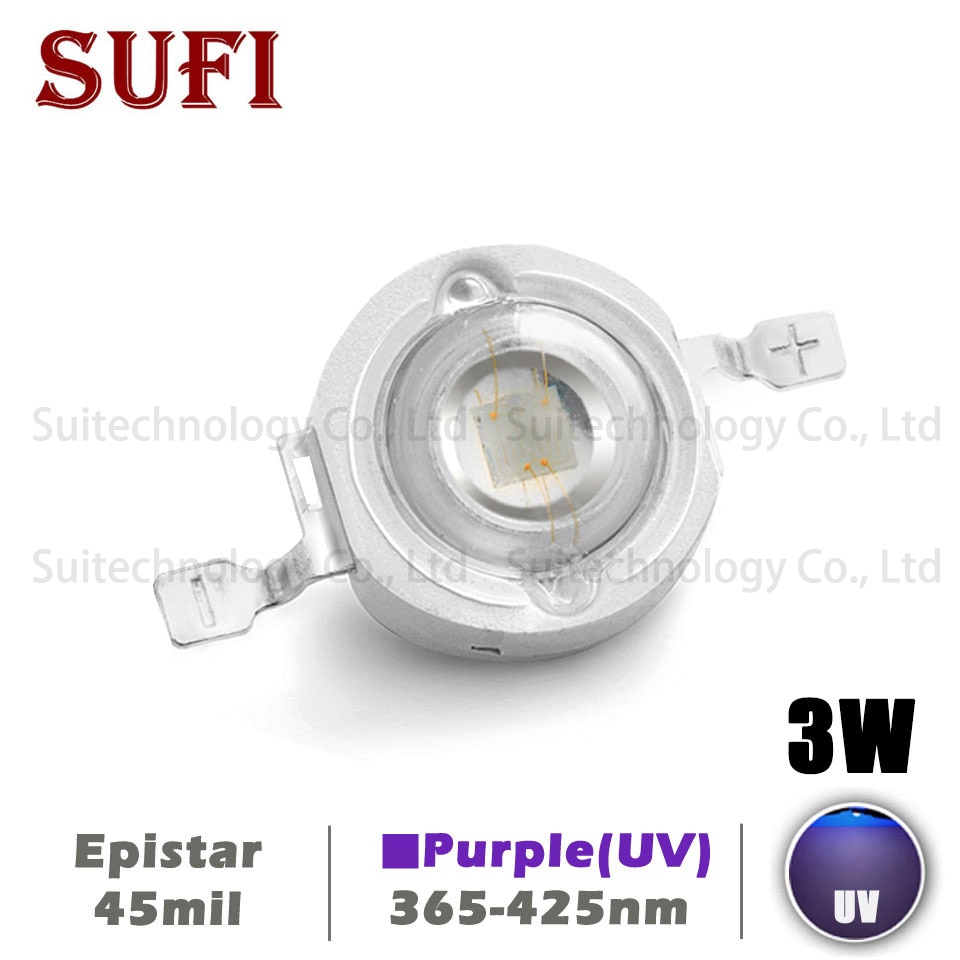 

УФ светодиодные чипы LCFOCUS SUFI-3W 365-425nm