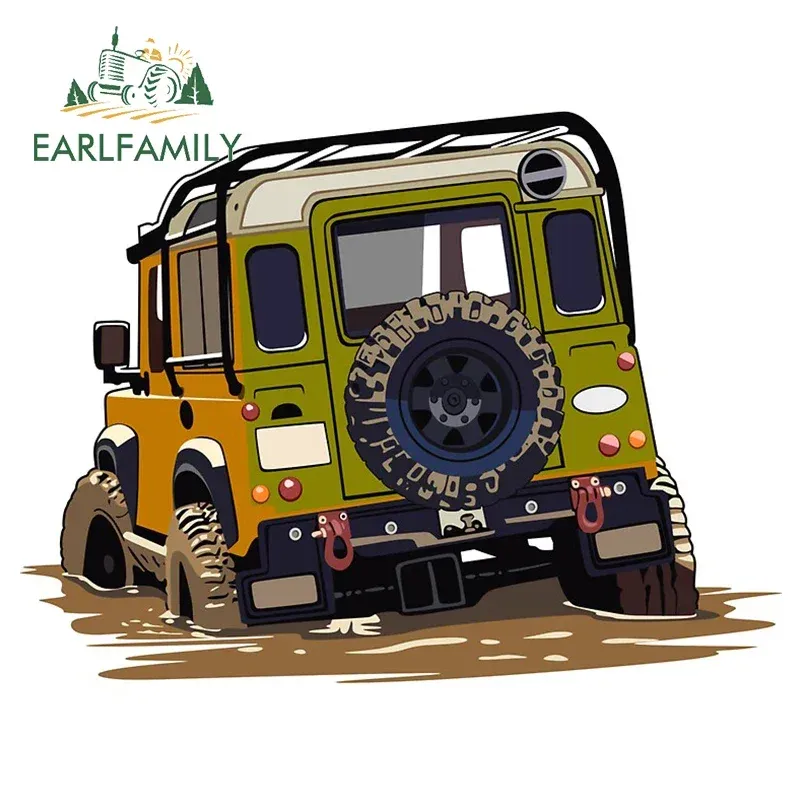 

EARLFAMILY 13 см x 9,9 см для внедорожной наклейки, наклейки на бампер автомобиля, окна, модные тонкие наклейки, виниловый водонепроницаемый декор