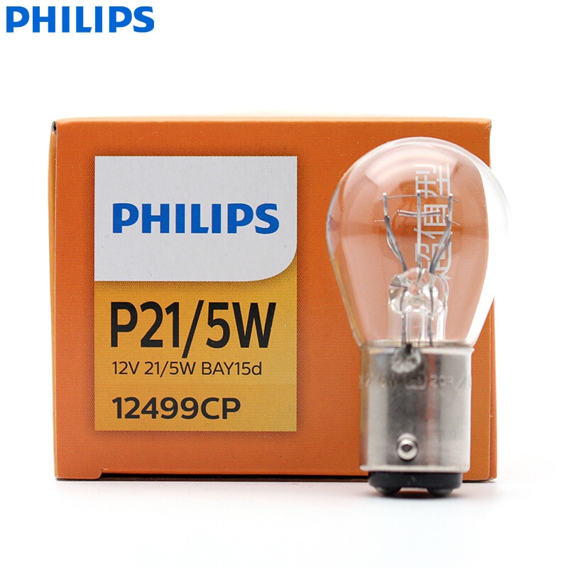 

Philips Vision P21/5W S25 12499CP BAY15d Стандартные оригинальные сигнальные лампы Turan Индикаторная лампа Стоп-сигнал 10 шт