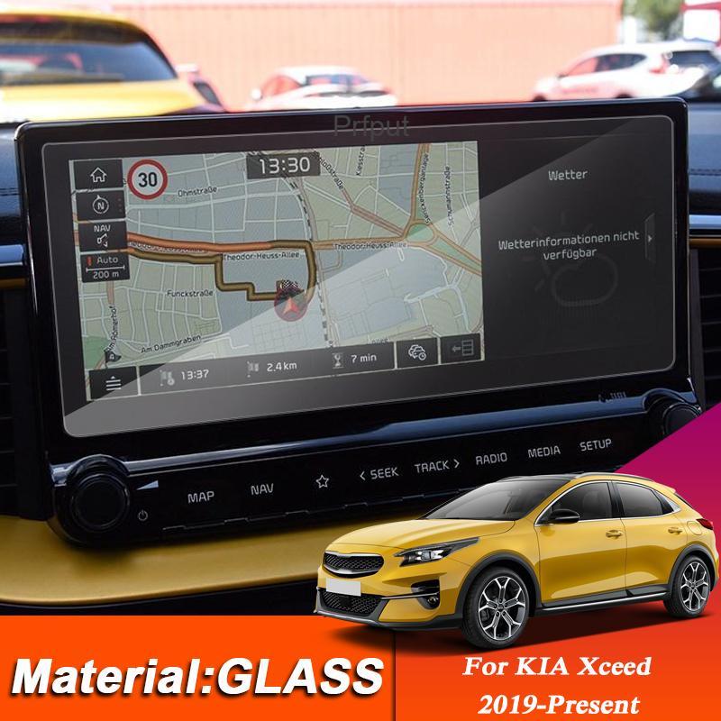 

Наклейка защитная пленка из закаленного стекла для KIA Xceed 2019, 2020, 10,25 дюймов, экран GPS-навигации, автомобильные аксессуары