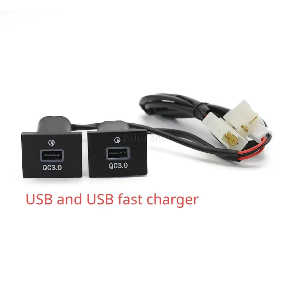 

Автомобильное зарядное устройство с двумя разъемами QC3.0 USB PD Type C, адаптер питания для быстрой зарядки телефона Ford Focus 2 2004-2011 mk2, аксессуары