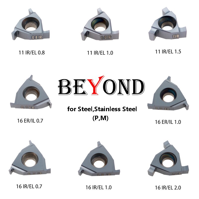 

BEYOND Мелкий паз 16IR 16ER 11IR 16 IR 0,7 0,8 1 1,5 2 2,5 3 мм OY880A Внутренняя внешняя канавка В мягкой обложке Токарные вставки
