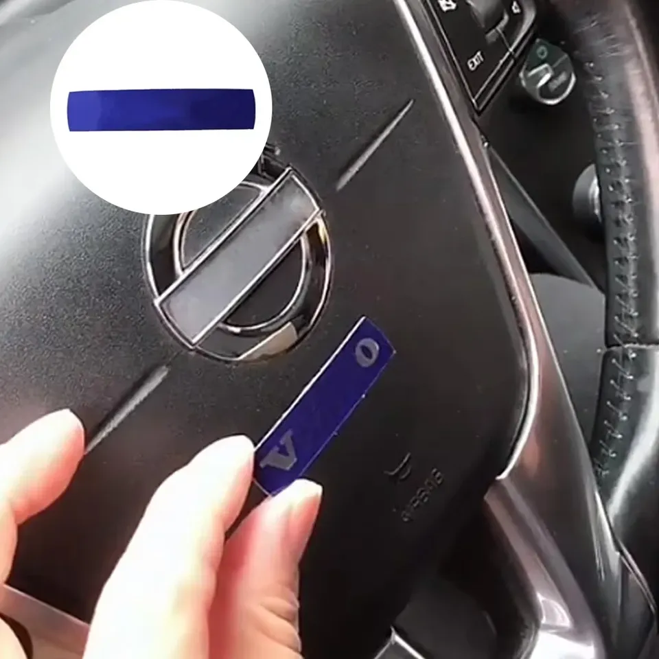 

Синяя наклейка на руль 46 мм x 11 мм, наклейка на автомобильный значок для Volvo XC90 XC60 S60 V90 S40 V40 V60 Polestar RDesign Volvo Sticker