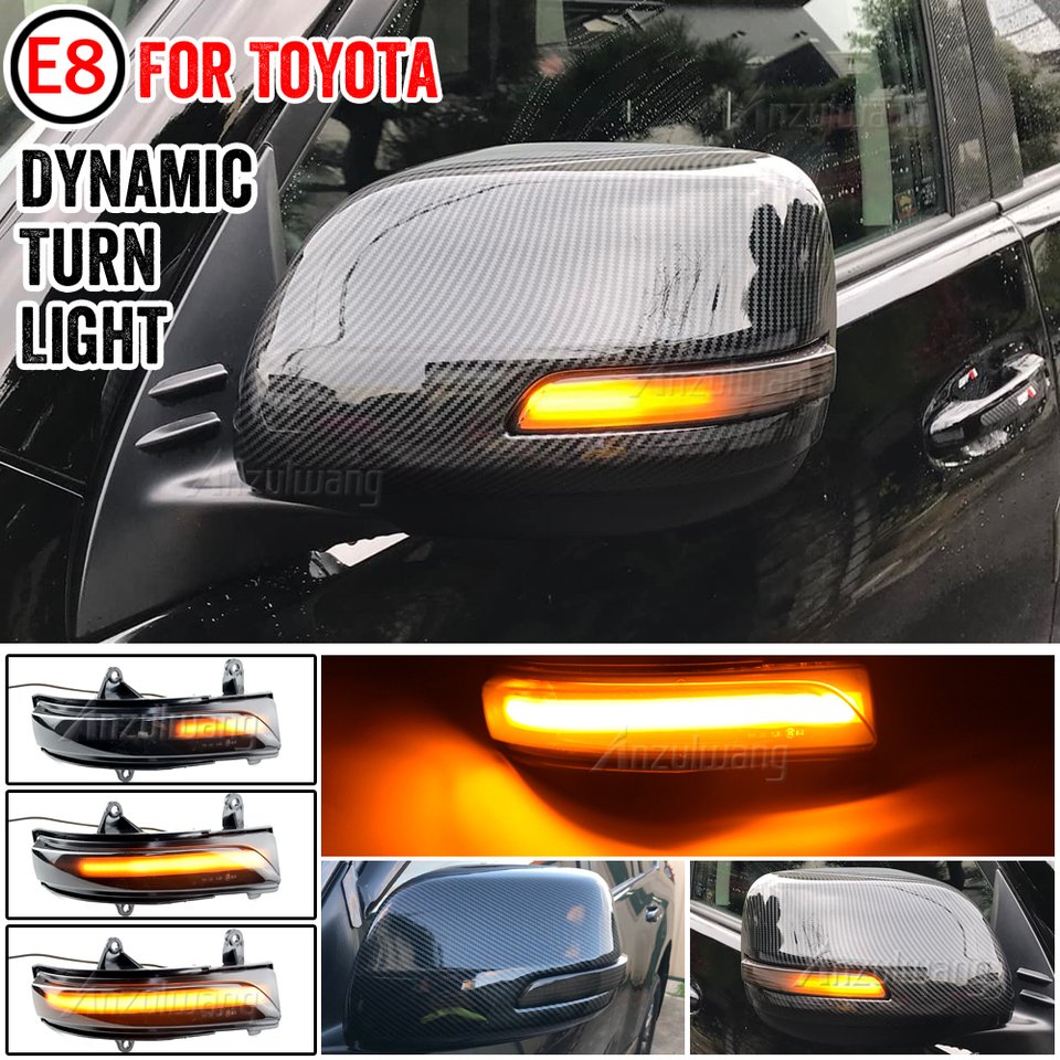 

Для Toyota Land Cruiser LC200 FJ200 Prado FJ150 2010-2020 боковое зеркало светодиодный динамический поворотник последовательный указатель поворота