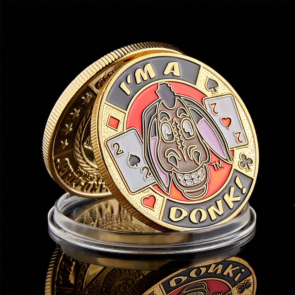 

Металлическая покерная монета "I'm A Donk" SMJY