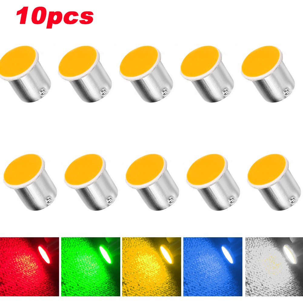 

10 шт., автомобильные лампы 12 В 24 в 1156 BA15S COB 12SMD P21W