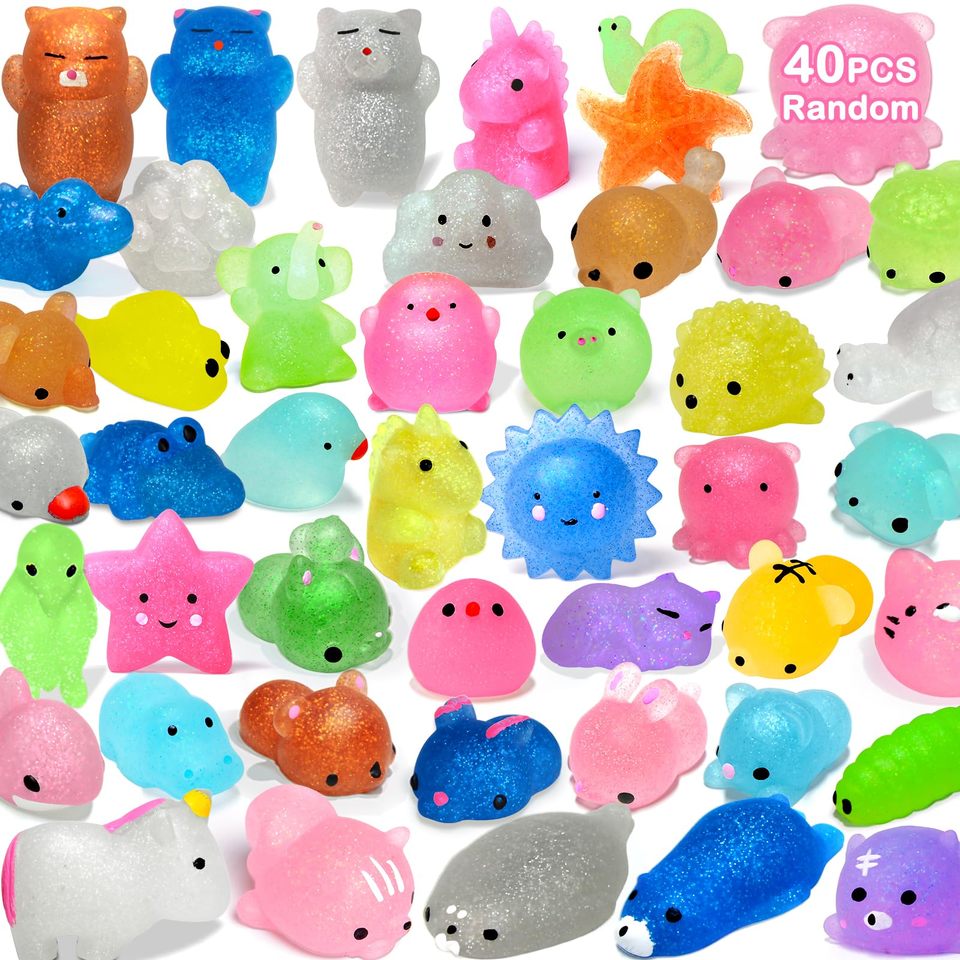 

XMSJ блестящие латексные Mochi Squishies игрушки