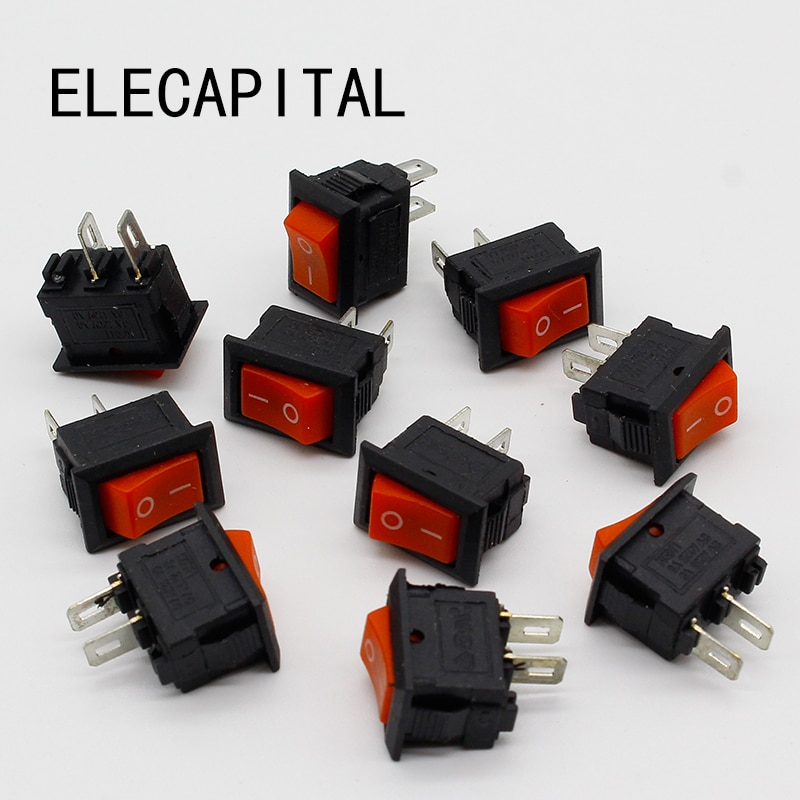 

10 шт./лот красный 10*15 мм SPST 2PIN вкл/выкл G125 кулисный переключатель лодки 3а/250В Приборная панель автомобиля грузовик RV ATV Home