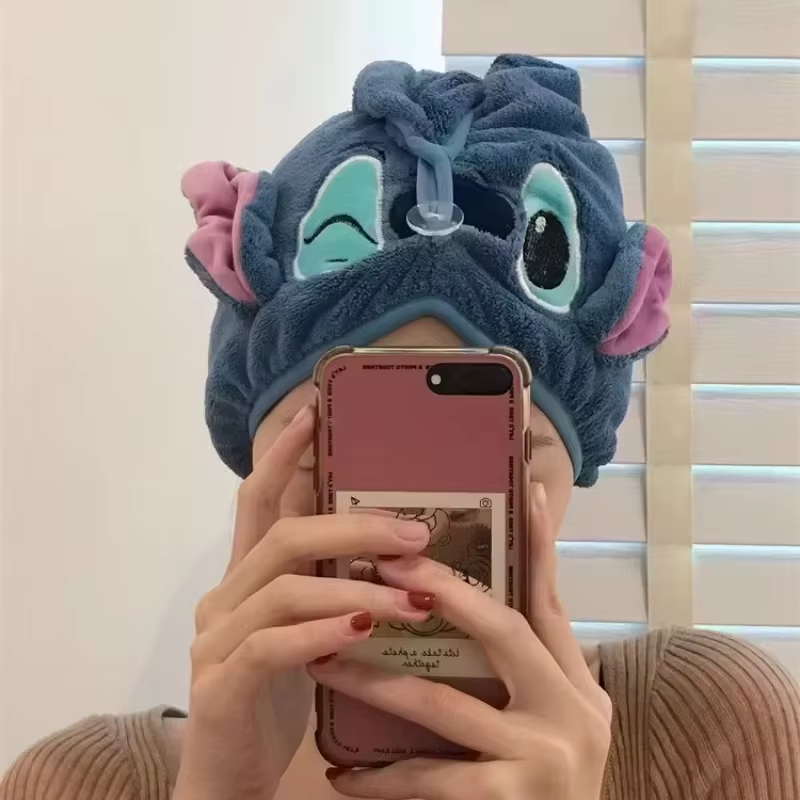 

HEROCROSS Сухое полотенце для волос Disney Stitch коралловый