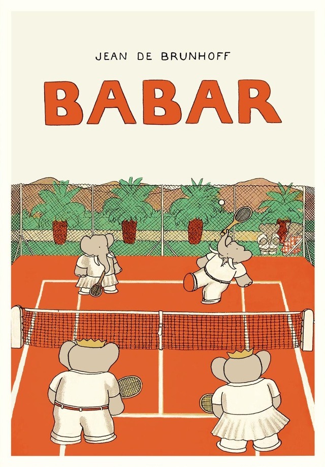 

Печать на холсте Бабар Слон Сказки Ретро