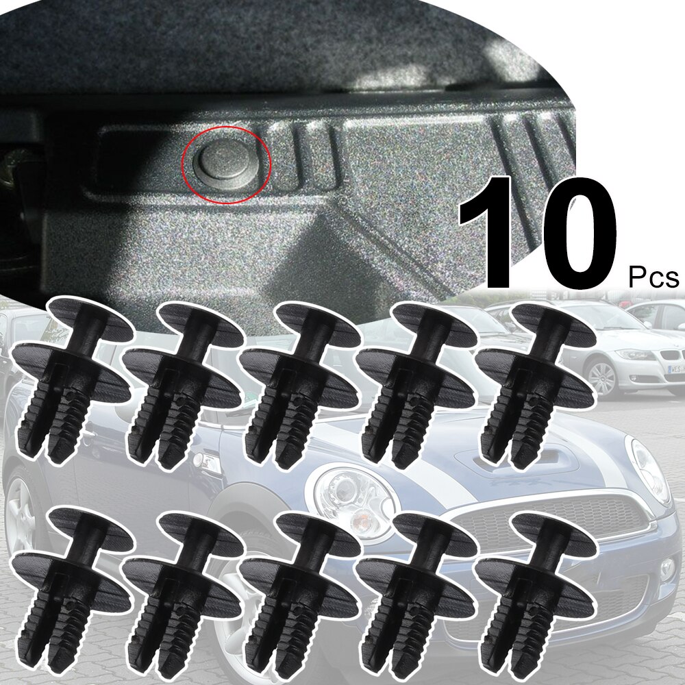 

10 шт. для BMW MINI R55 R56 R57 R58 R59 R60 R61 Benz W124 W168 W169 W201 автомобильная подкладка колесной арки, накладка на панель, зажимы для защиты от брызг