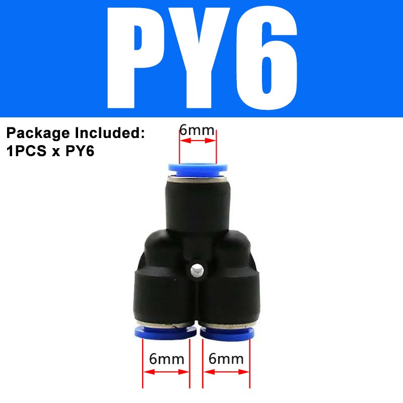 

Пневматический соединитель "Y" PY4, PY6, PY8, PY10, PY12, PY16