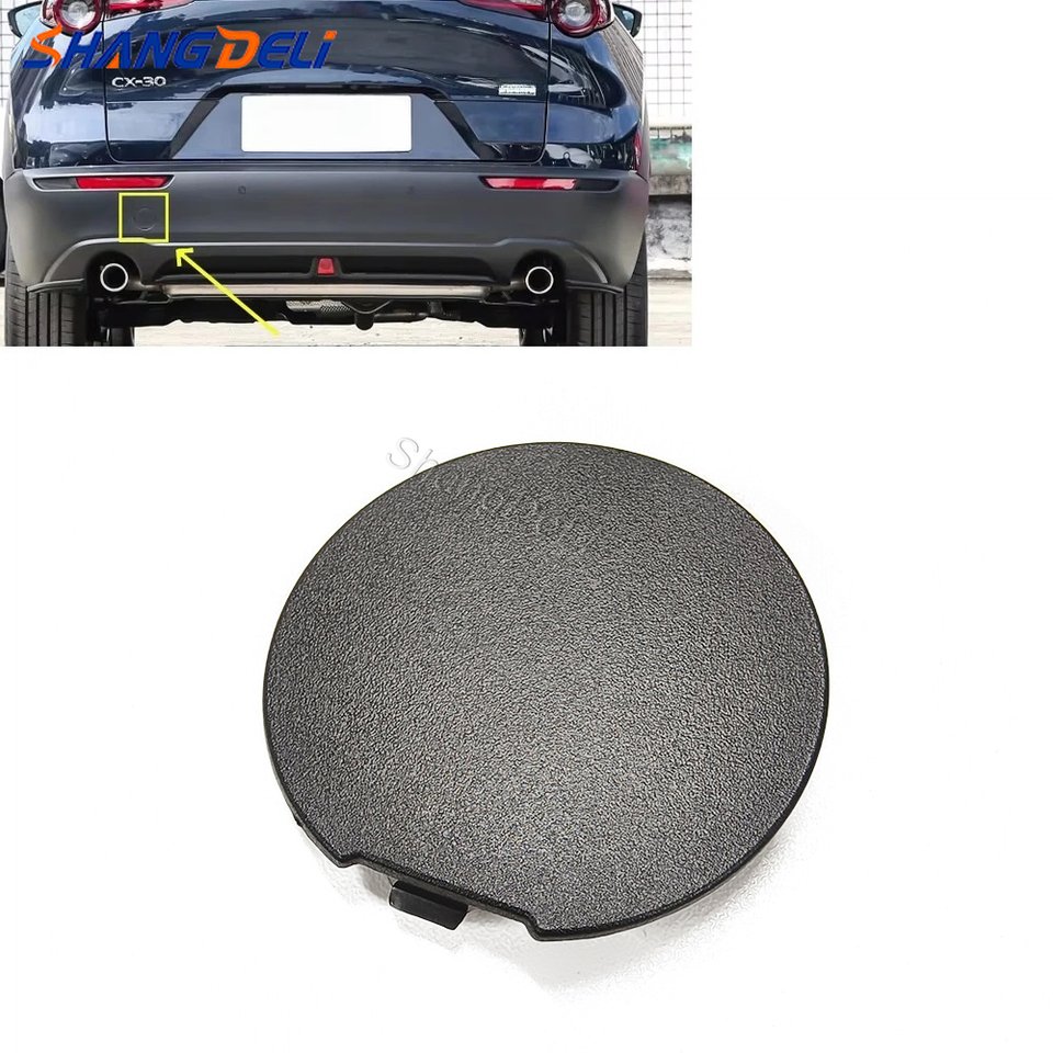 

Совместим с Mazda CX-30 CX30 2020 2021 2022 2023, задний бампер, буксировочный крючок, крышка прицепа, накладка, аксессуары для крышки