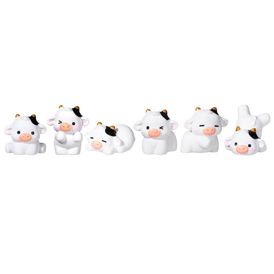 

Миниатюрные фигурки коров из смолы 3/6 шт.