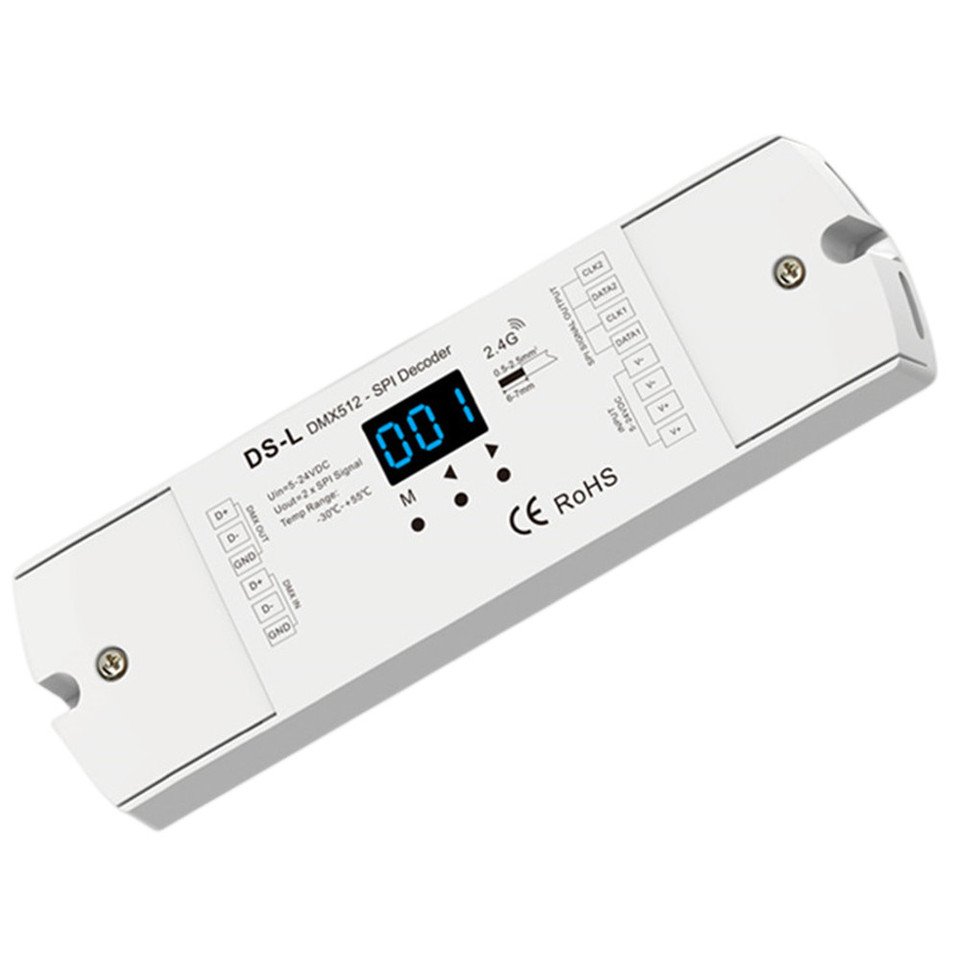 

RGB Контроллер teopek DMX-SPI Декодер