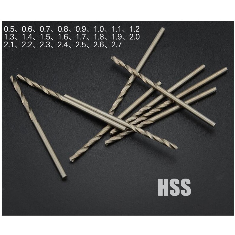 

Спиральные сверла HSS 0.2-1.0 мм