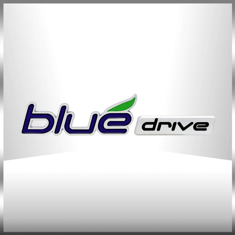 

3D ABS Blue Drive логотип крыло задний багажник эмблема кузова наклейка для Hyundai Santa Fe Sonata Solaris Azera Creta Tucson
