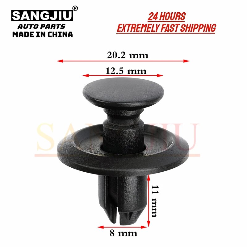 

20 шт. зажимы для бампера, накладки на колеса для Mitsubishi Outlander Sport Lancer Galant Endeavor PSA Peugeot Citroen 01553-03753