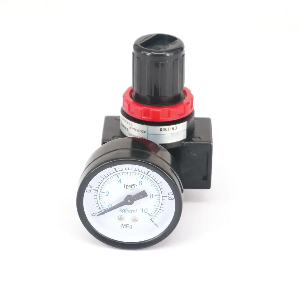 

3/8 "BSPP BR3000 с манометром и кронштейном, воздушный компрессор, регулирующий регулятор давления, пневматический