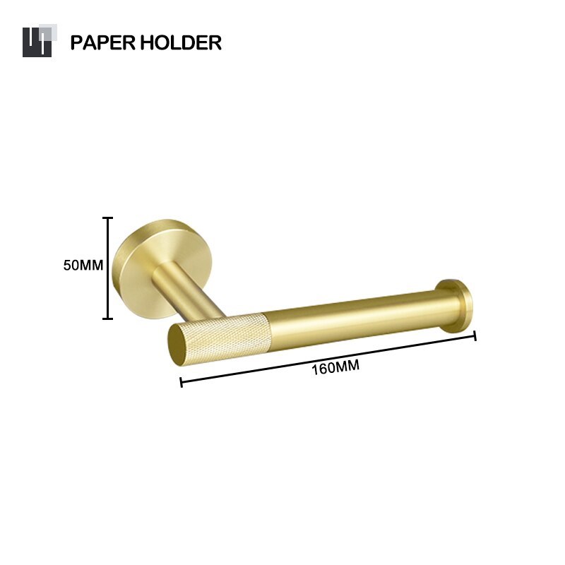 

Комплект аксессуаров для ванной Brushed Gold из нержавеющей стали