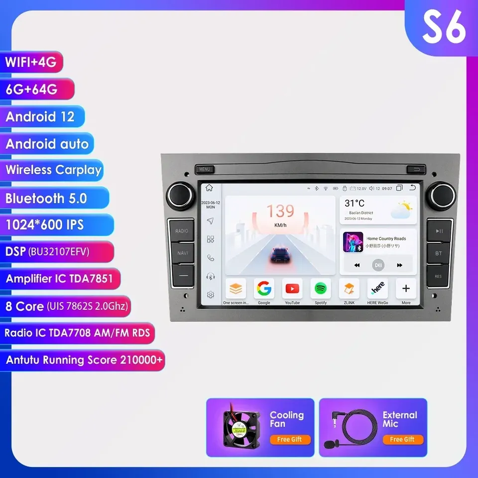 

Автомобильный GPS-ПЛЕЕР Android для Opel Astra H J 2004 Vectra Vauxhall Antara Zafira Corsa C D Vivaro Meriva Veda Carplay Radio Screen