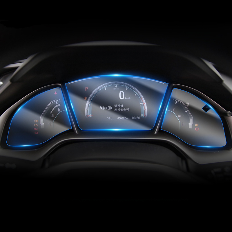 

Для автомобильной внутренней приборной панели Honda Civic 2016-2019, оболочка для ЖК-экрана, оболочка для защиты от царапин