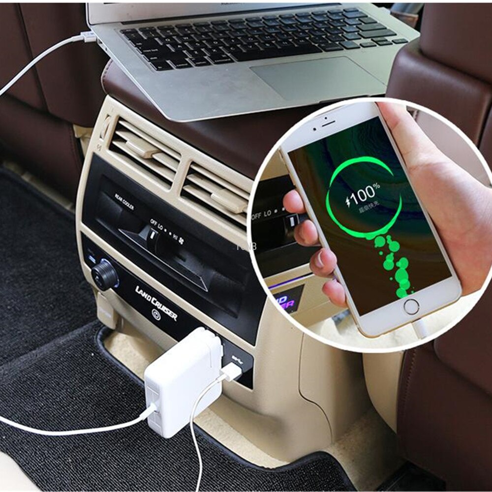 

Заднее многофункциональное зарядное устройство для Toyota Land Cruiser 200 2008 2009 2010 2011 2012 2013 2014 2016 2017 2018 2019 2020