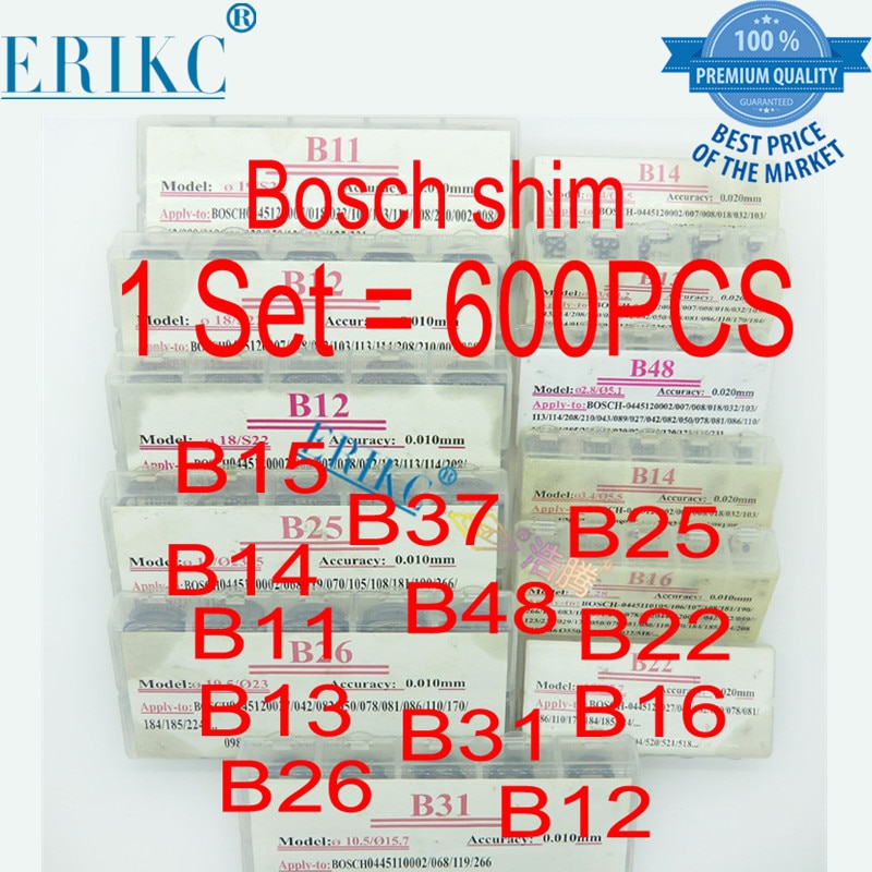 

Erikc B11 B12 B13 B14 B16 B22 B25 B26 B31 B48 B15 B37 B48 регулировочные шайбы в сборе для топливных инжекторов Cri и Crin