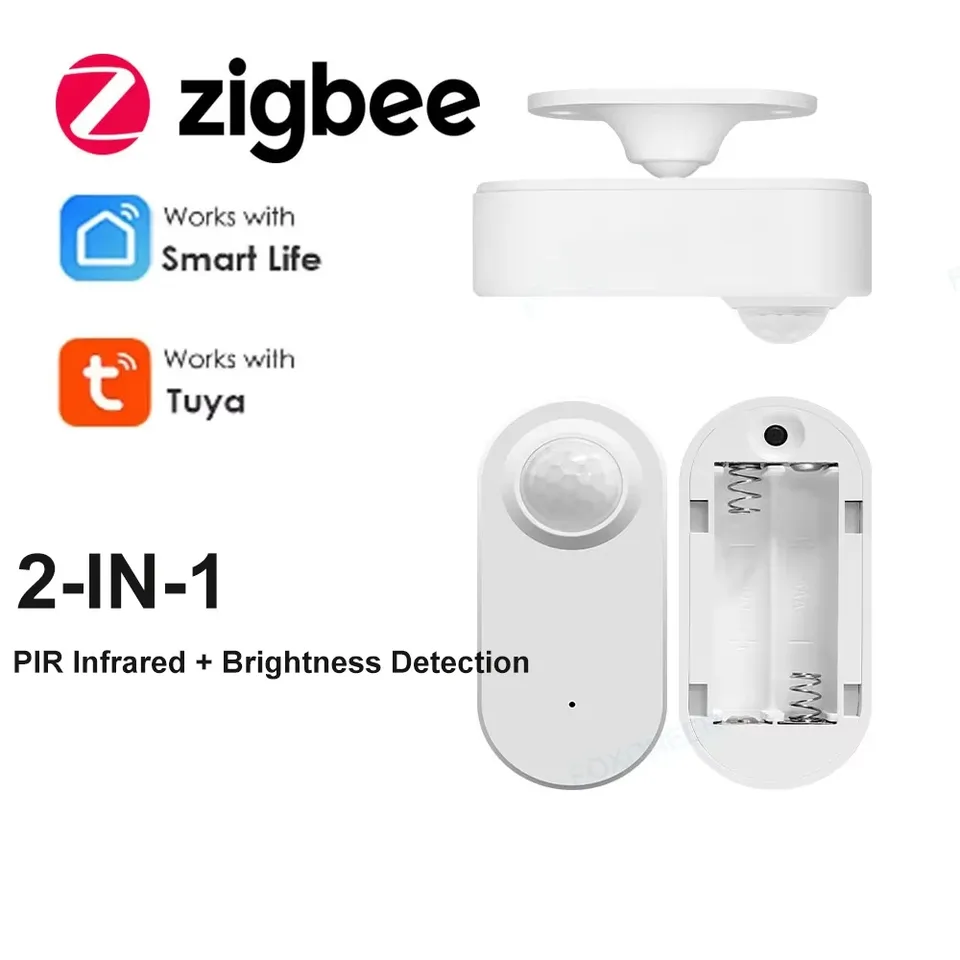 

WIFI Tuya Zigbee Детектор присутствия человека Обнаружение яркости/расстояния Умный PIR-датчик движения Поддержка Zigbee Home Assistant