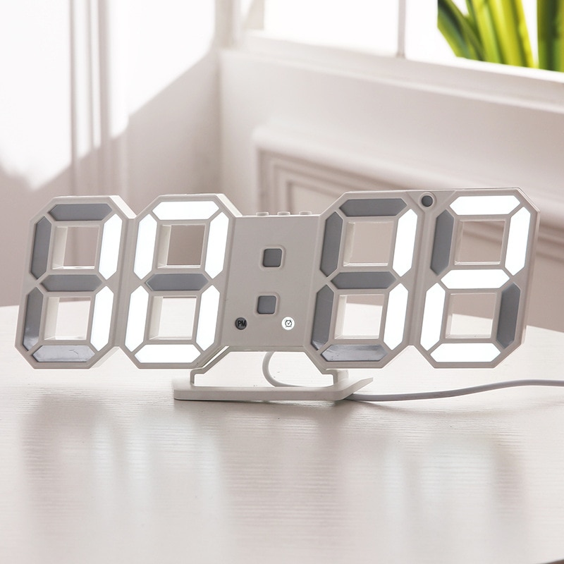 

Настенные цифровые часы LED с будильником