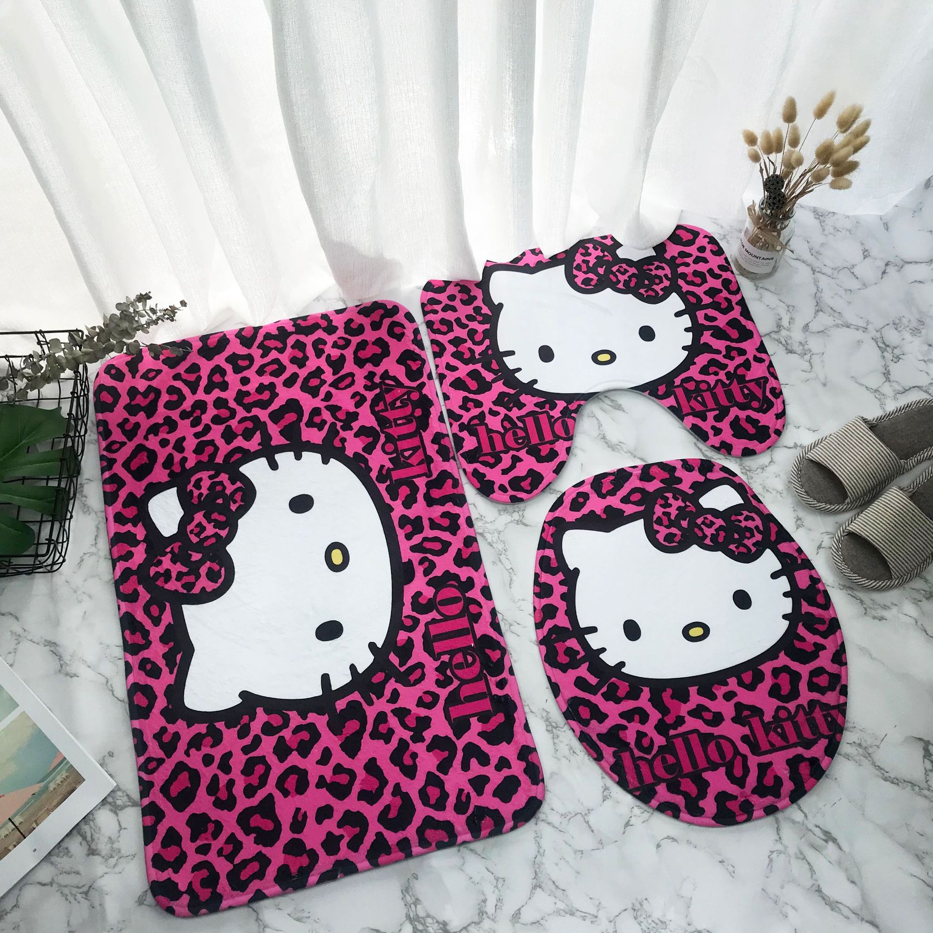 

Набор из 3-х ковриков для ванной Hello Kitty MINISO