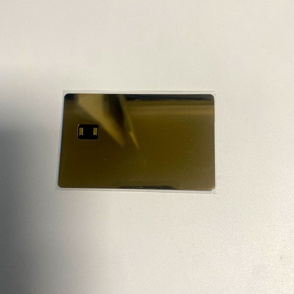 

Металлическая NFC карта DUAL INTERFACE