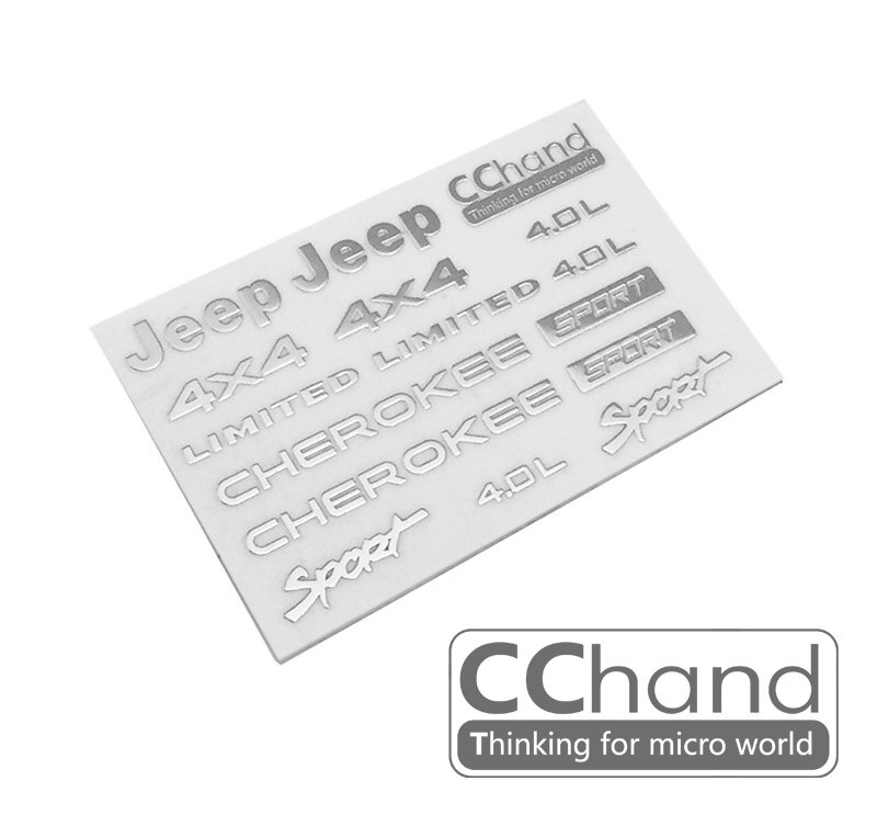 

CChand AXIAL SCX10 90046 90047 Наклейки с металлическим логотипом Cherokee
