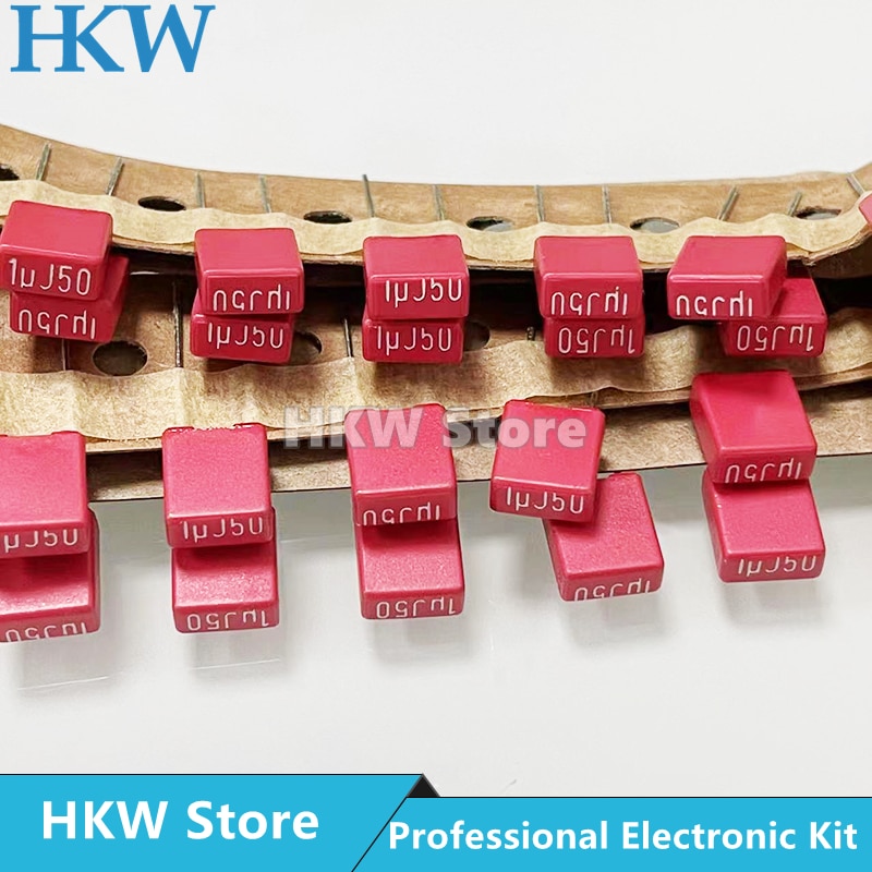

WIMA MKS2 пленочные конденсаторы 1 мкФ 50V красный