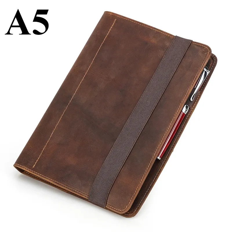 

Кожаная обложка для блокнота Crazy Horse A4/A5