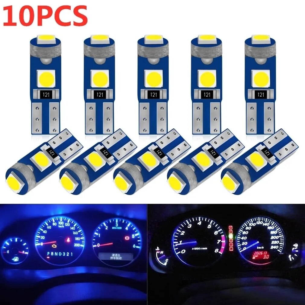 

Лампа для приборной панели, 10x T5, W3W W1.2W 12V