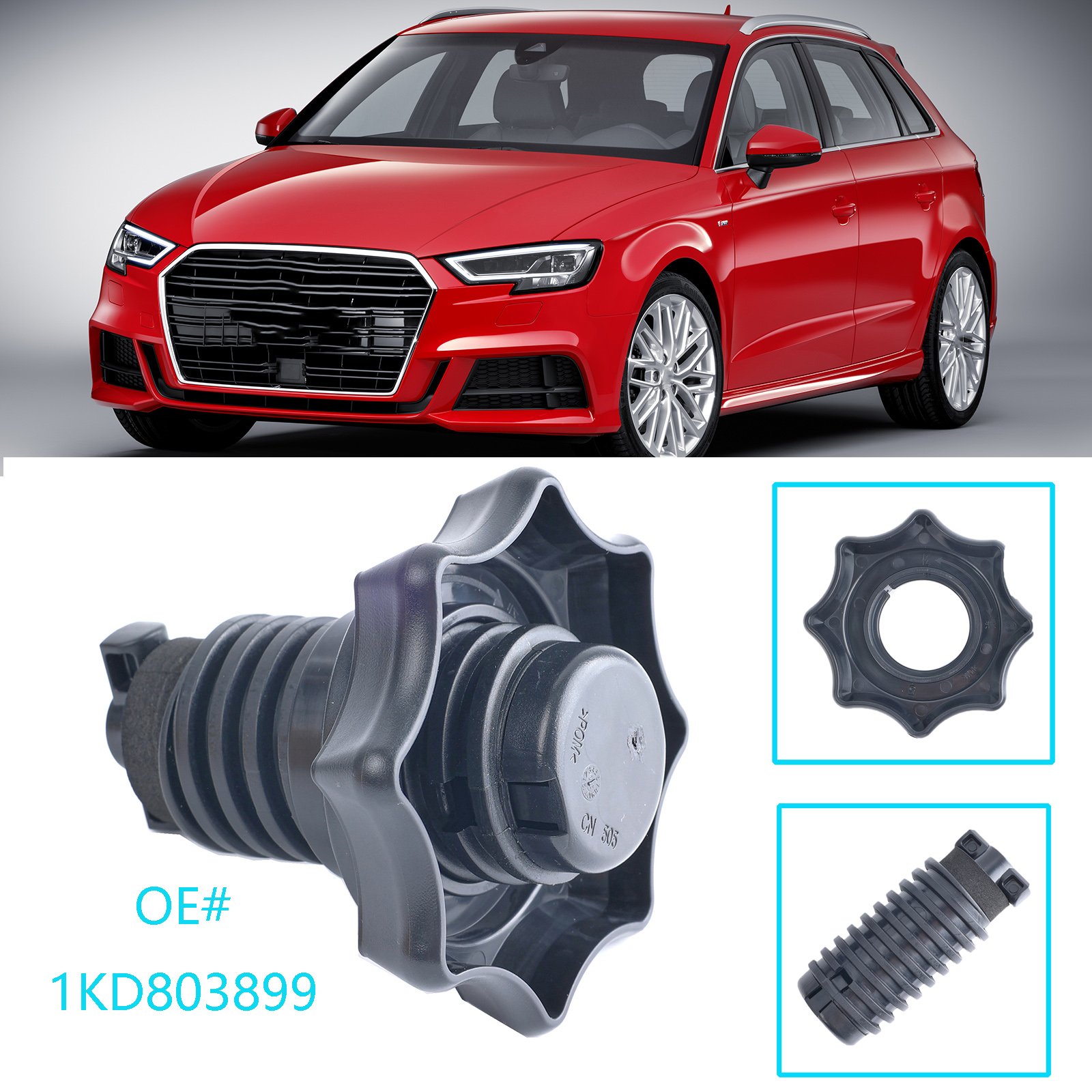 

Крепежный болт для запасного колеса AUDI A3 8P 8V Q7 4L RS3 1KD803899