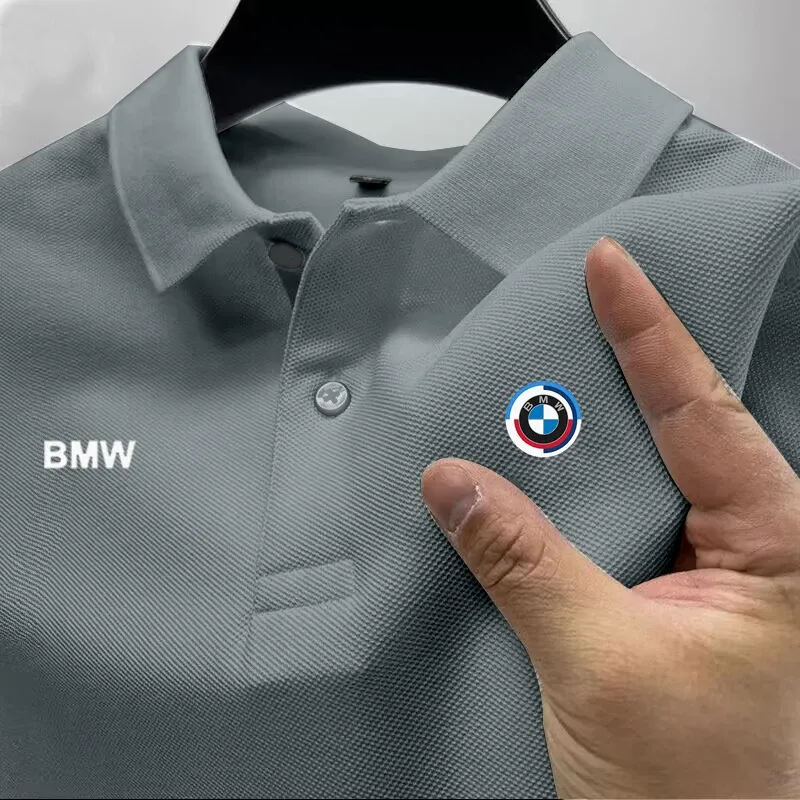 

Рубашка поло BMW 2025 Рабочая рубашка поло BMW Повседневная модная рубашка поло с коротким рукавом Летний удобный топ для бизнеса и отдыха