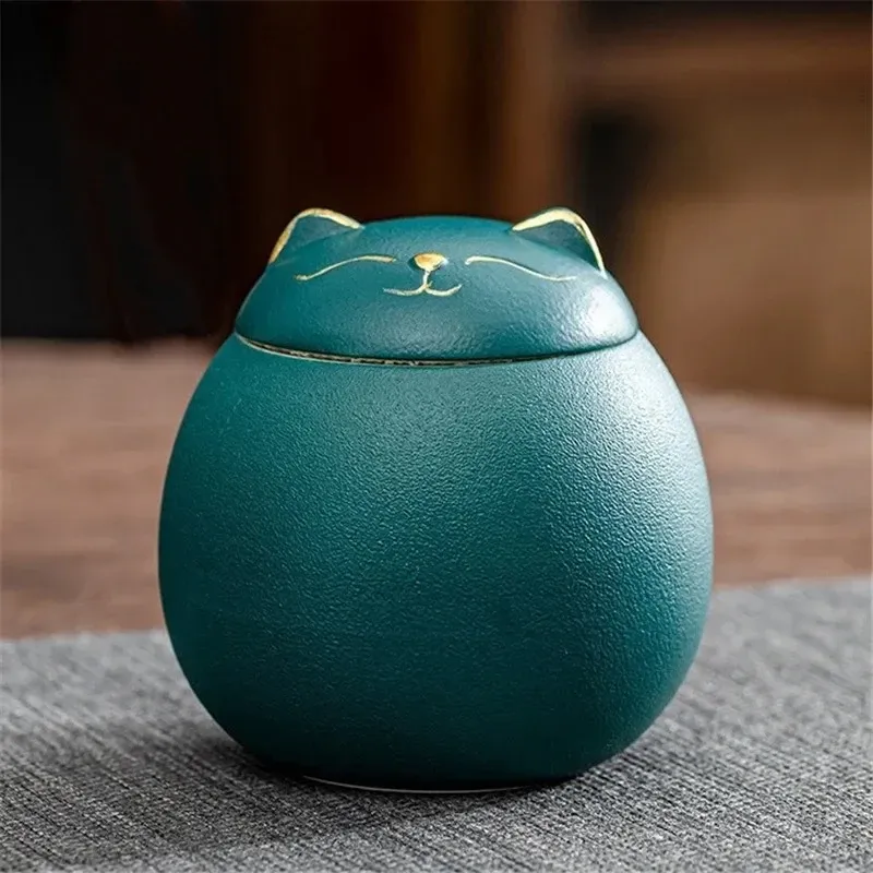 

Керамическая банка для чая с кошачьим узором Kicthen