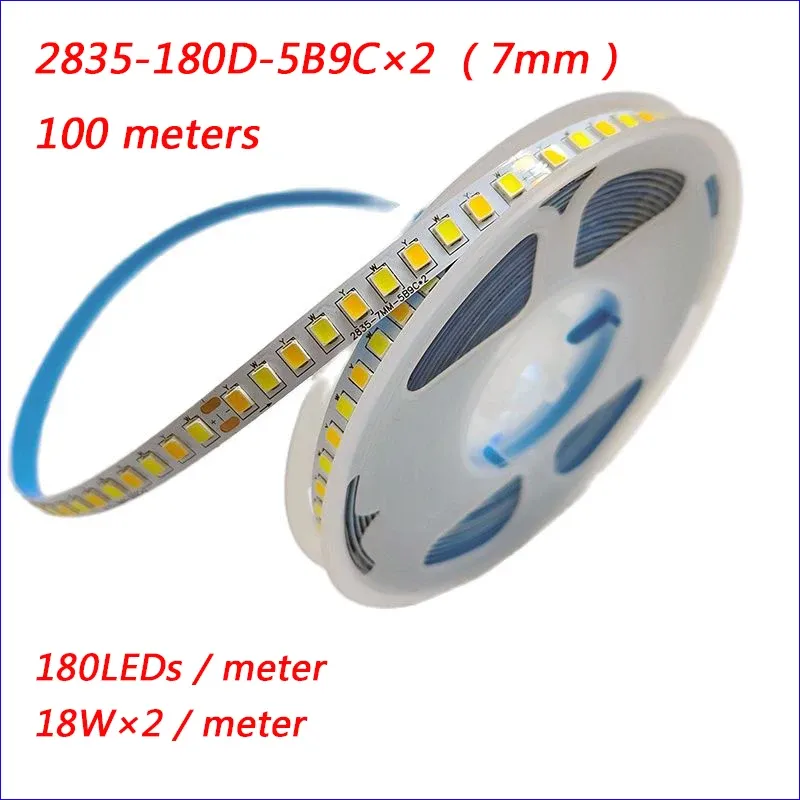 

Двухцветная светодиодная лента Compson 180 м 2835 180D 7 мм