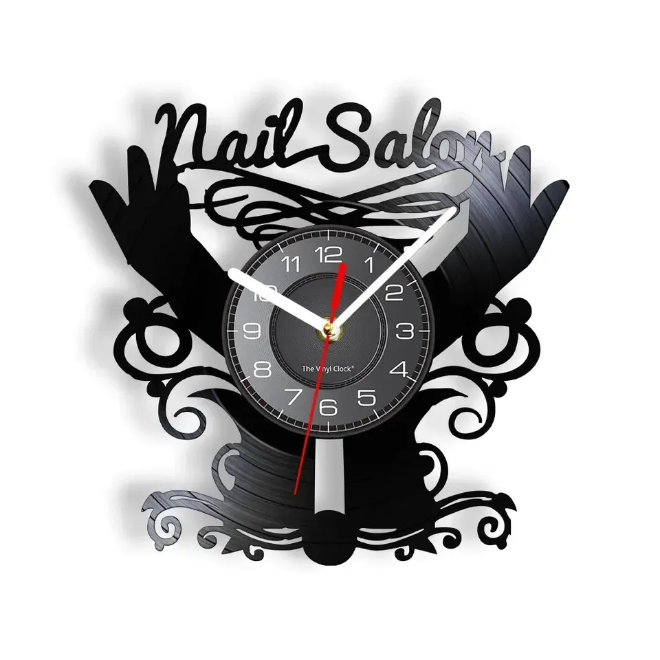 

Настенные часы из винила Nail Master