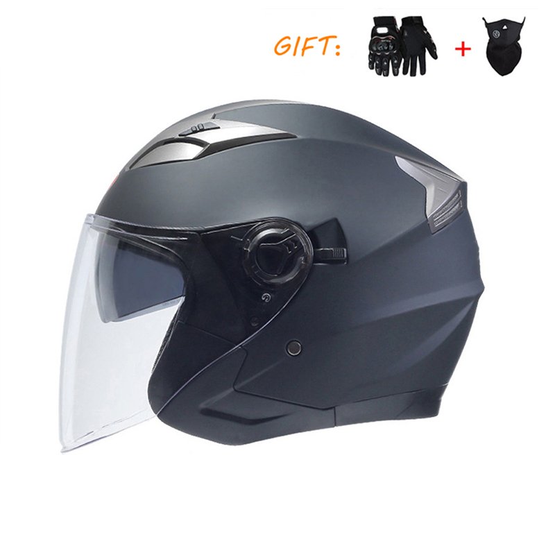 

Летний мотоциклетный шлем ABS Shell DOT ECE 3/4 с двойным козырьком, мото шлемы с открытым лицом, мотоциклетные шлемы для мужчин и женщин, унисекс
